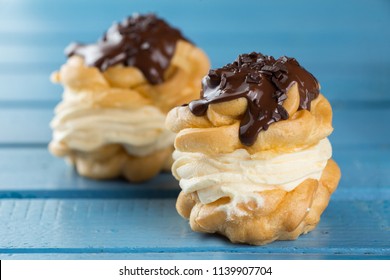 Profiterole Cream Puff With Chocolate