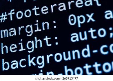 Program code on a monitor