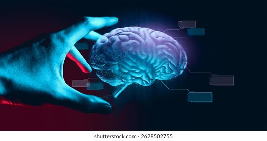 programer people or businessman hand touching interactive to hologram of network technology computer online system, business and finance application