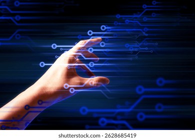programer people or businessman hand touching interactive to hologram of network technology computer online system, business and finance application - Powered by Shutterstock - Get 15% off with code: PIKWIZARD15