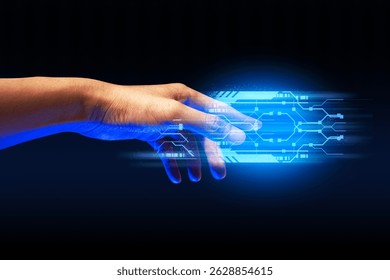 programer people or businessman hand touching interactive to hologram of network technology computer online system, business and finance application - Powered by Shutterstock - Get 15% off with code: PIKWIZARD15
