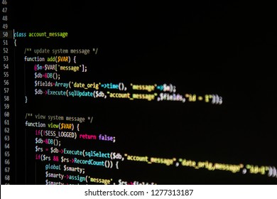 Programing Sql Php Source Code On Screen