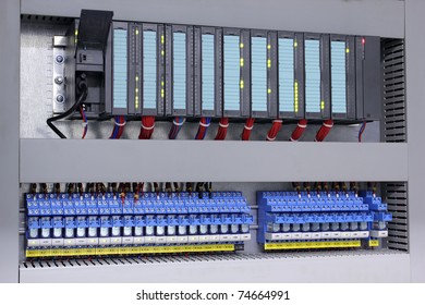 Programmable Logic Controller And Relays In Industry