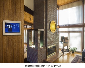 Programmable Thermostat For Temperature Control In Home