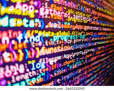 Programmer Typing New Lines of HTML Code at working Time. Script function on monitor display. Web developer HTML code with CSS on screen. Software development