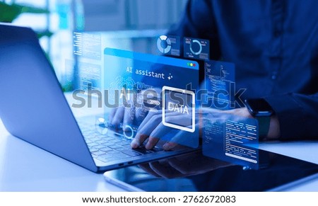 Programmer using AI coding tools to build software system, database development, intelligent optimization, programming tasks, testing process and digital technology solution.