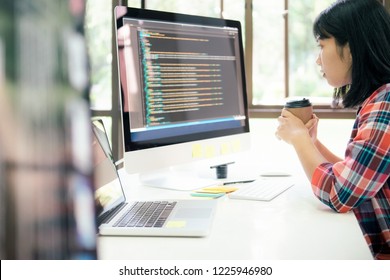 Programmer and UX UI designer working in a software development and coding technologies. Mobile and website design and programing development technology.