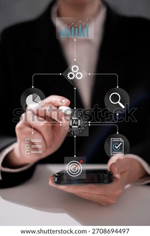 Programmer work bringing new technology innovation ai artificial intelligence workflow automation flowchart system diagram algorithm into business project management improve efficiency productivity