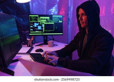 Programmer Working With Codes In Office
