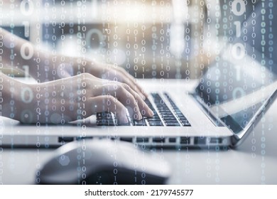 Programmers and cyber security technologies design websites and security, cyberspace concepts.