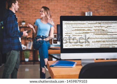 Programmers during break in office