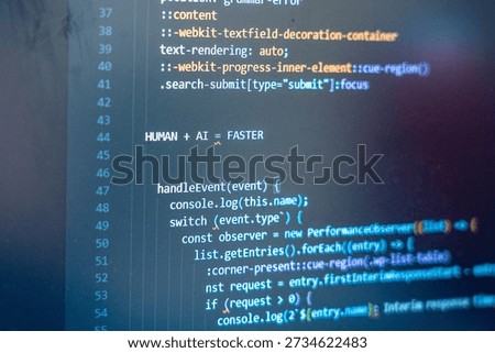Programmer's Hands Coding on Glowing Keyboard