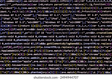 Programming code abstract screen of software developer. Computer script