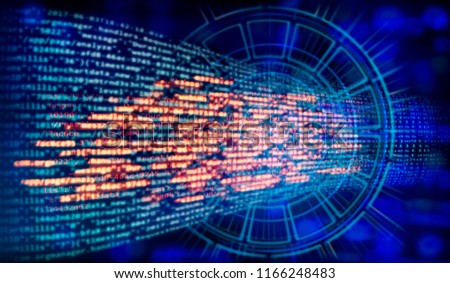 Programming code and abstract technology Background