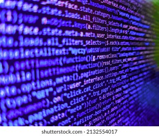 Programming, Webdesign HTML Printed Code. Web Abstract Programming And Created Virus On Laptop Screen. Developer Software Programming Code. Modern Tech. Programing Workflow Abstract Algorithm Concept