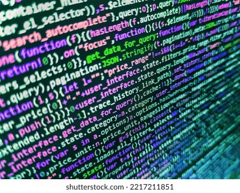 Programming, webdesign HTML printed code. Abstract screen of web developer. Programming code abstract screen of software developer. Python programming developer code