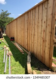 Progress Picture Of New Fence Installation 