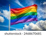 Progress Pride Flag lgbt month. Pride month. 