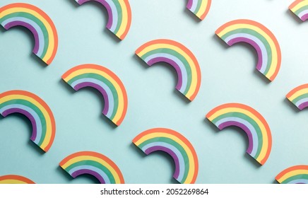 Progress Pride Flag Rainbow Colours Background Pattern . LGBT Progress Pride Flag Representing Inclusion And Progression