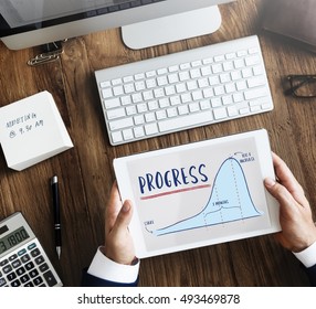Progress Report Analytics Strategy Concept