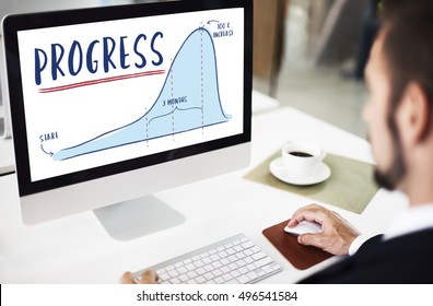 Progress Report Analytics Strategy Concept