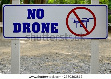 Prohibition sign No Drone, Switzerland