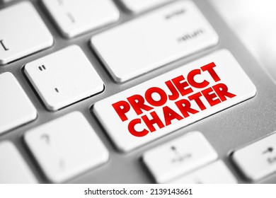 Project Charter - Statement Of The Scope, Objectives, And Participants In A Project, Text Button On Keyboard