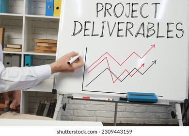 Project deliverables are shown using a text and picture of the graph