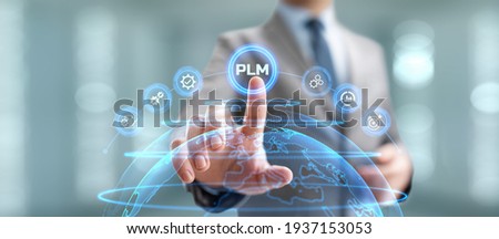 Project lifecycle management software system technology concept.