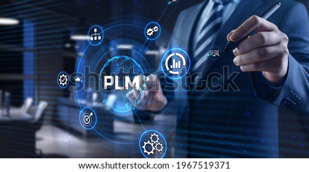 Project lifecycle management software system technology concept.