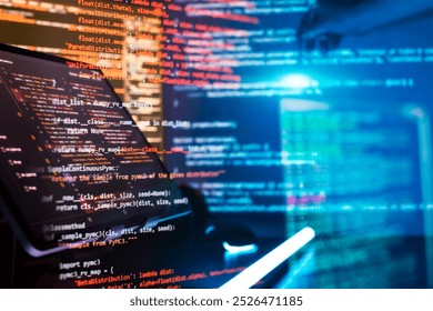 Project managers work new idea. Mobile app developer. Innovative startup project.