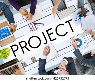 Project Plan Strategy Estimate Collaboration Job Concept