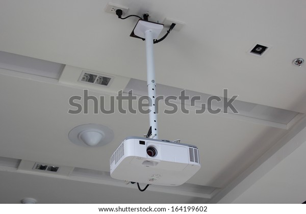 Projector Hang On Ceiling Meeting Room Stock Photo Edit Now