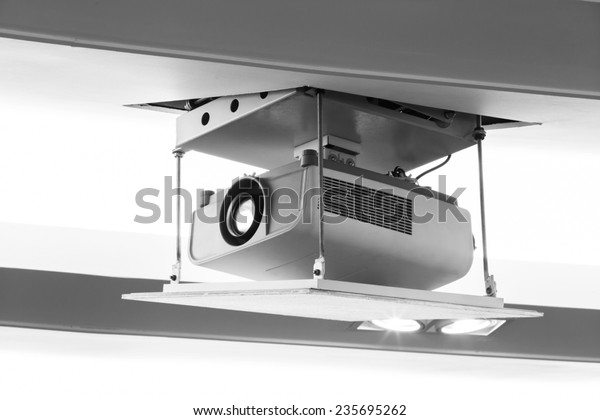 Projector Hang On Ceiling Meeting Room Stock Photo Edit Now