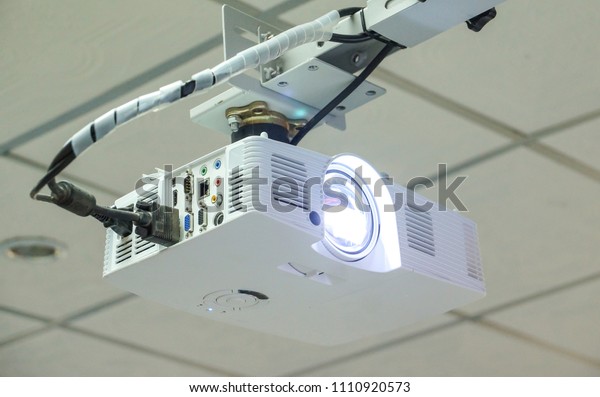 Projector Installed On Ceiling Stock Photo Edit Now 1110920573