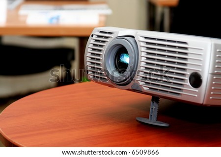 Projector at office table (horizontal)