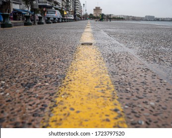 The Promenade Of The City Of Thessaloniki From An Unusual Angle.