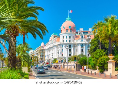Promenade des Anglais in Nice (Nizza), France - Shutterstock ID 1495410452