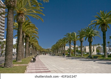 Promenade Near Salou Beach. Tarragona