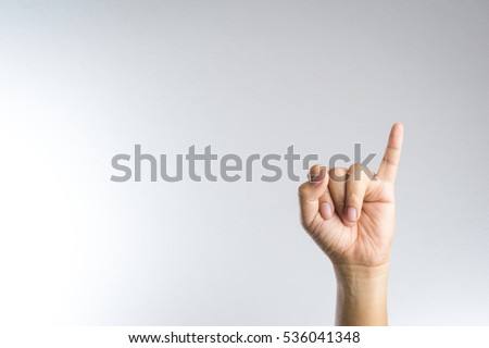 Promise hand sign, clenched a fist with little finger extended