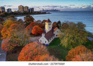 Promontory Point in Hyde Park Chicago  - Shutterstock ID 2173975069