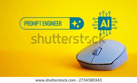 Prompt Engineer Profession Concept, Artificial Intelligence Specialist Creating Effective Prompts, Generative AI Development, Machine Learning, Future Technology Jobs and Digital Innovation