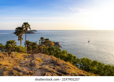 Promthep Cape Sunset Viewpoint In Phuket, Thailand.