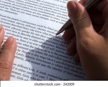 Proof Reading A Typed Document