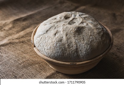 
Proofing Dough In A Bread Basket.