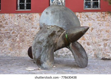 propeller of big ship
