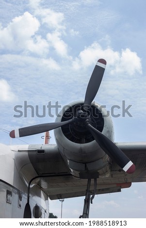 propeller of grumman HU-16 Albatross