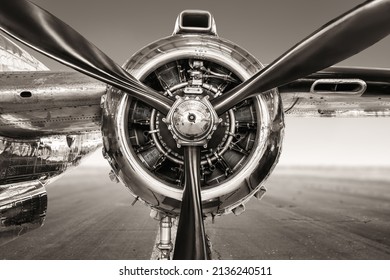 propeller of an historical aircraft