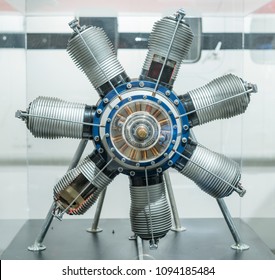 A propellor engine.