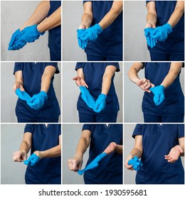 Proper Medical Rubber Latex Glove Removal For Safety